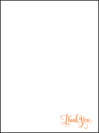 Natalia Letterpress Thank You Card Flat Design Medium