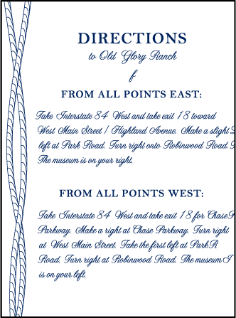 Nautical Classic Letterpress Direction Design Medium