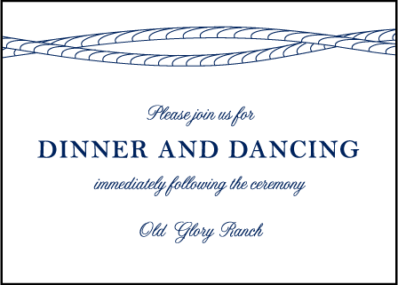 Nautical Classic Letterpress Reception Design Medium