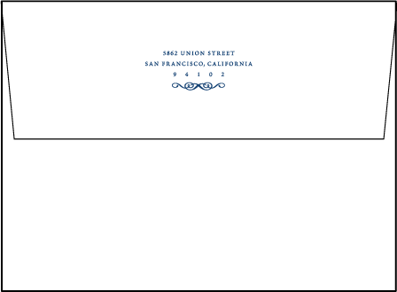 Nautilus Letterpress Envelope Design Medium