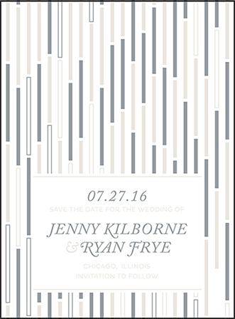 Neros Letterpress Save The Date Design Medium