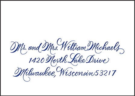 New Calligraphy Letterpress Reply Envelope Design Medium