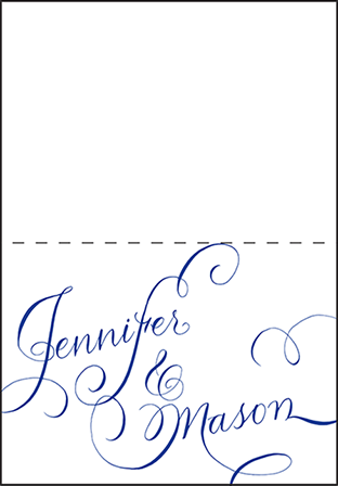 New Calligraphy Letterpress Thank You Card Fold Design Medium