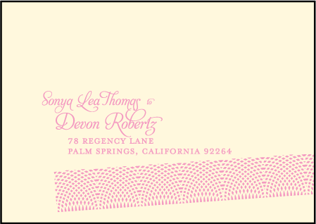 New Washi Letterpress Reply Envelope Design Medium