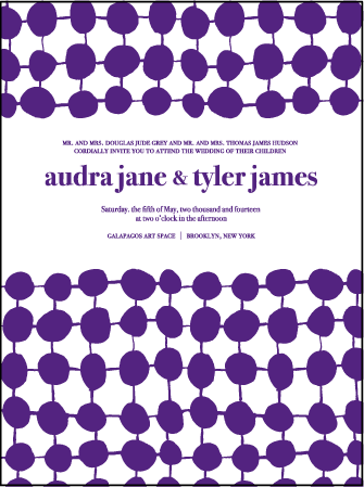 Nola Dots Letterpress Invitation Design Medium