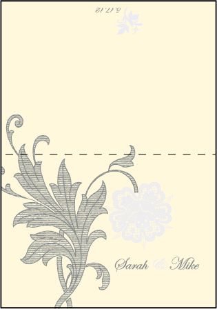 Nonpareil Letterpress Thank You Card Fold Design Medium