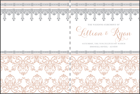 Nouveau Letterpress Program Design Medium