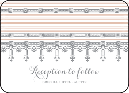 Nouveau Letterpress Reception Design Medium