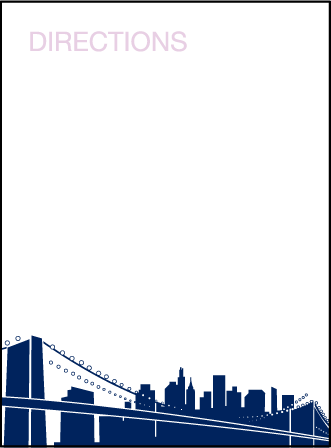 NYC Modern Letterpress Direction Design Medium