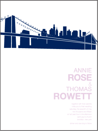 NYC Modern Letterpress Invitation Design Medium