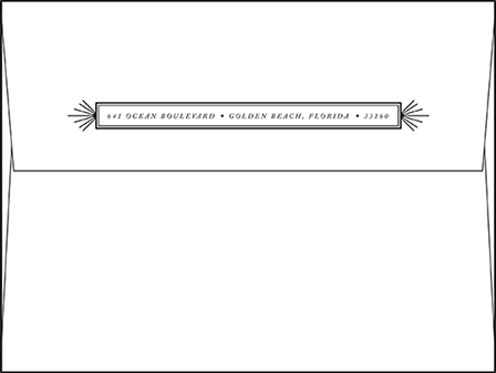 Odeon Letterpress Envelope Design Medium