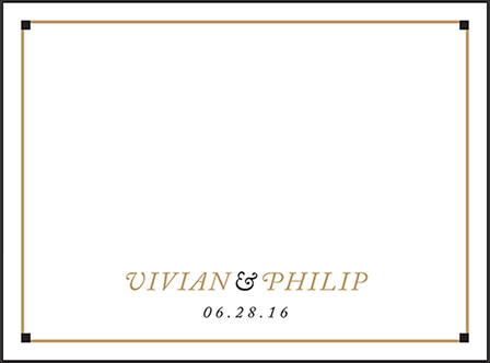 Odeon Letterpress Placecard Flat Design Medium