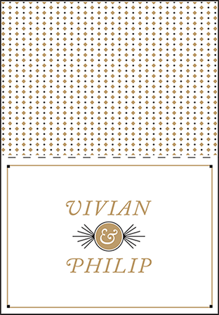 Odeon Letterpress Thank You Card Fold Design Medium