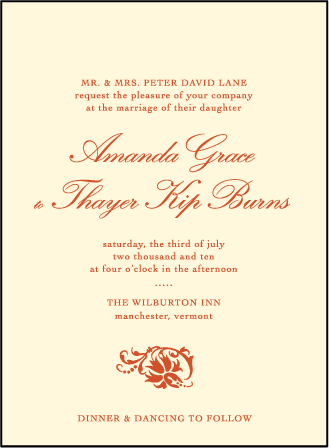 Odessa Letterpress Invitation Design Medium