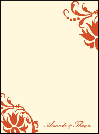 Odessa Letterpress Thank You Card Flat Design Medium