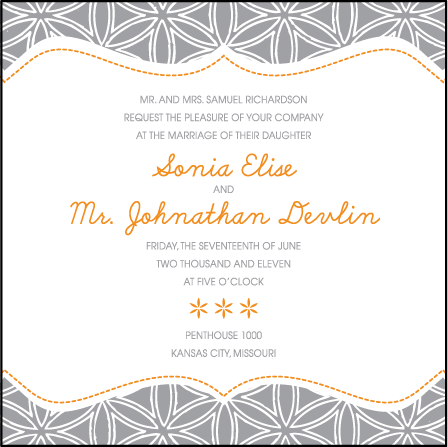 Ollie Letterpress Invitation Design Medium