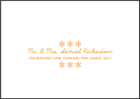 Ollie Letterpress Reply Envelope Design Medium