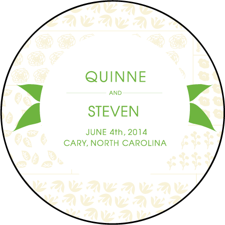 Organic Letterpress Coaster Design Medium