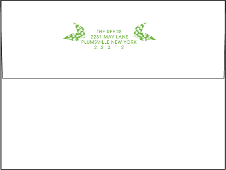 Organic Letterpress Envelope Design Medium