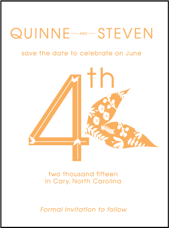 Organic Letterpress Save The Date Design Medium