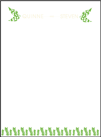 Organic Letterpress Thank You Card Flat Design Medium