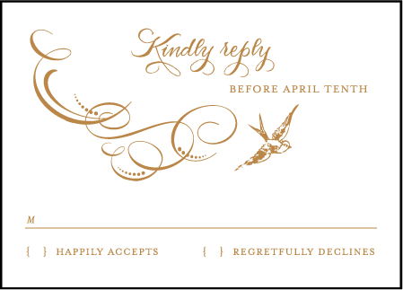 Ornate Flourish Letterpress Reply Design Medium