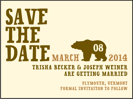 Overlook Letterpress Save The Date Design Medium