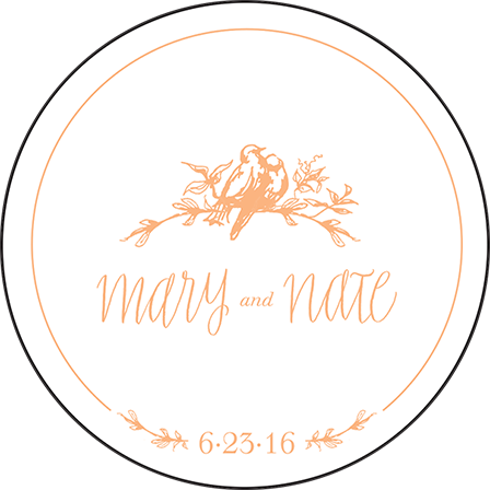 Palace Garden Letterpress Coaster Design Medium