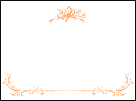Palace Garden Letterpress Placecard Flat Design Medium