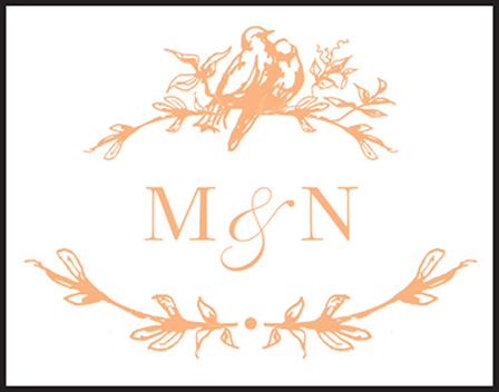Palace Garden Letterpress Stamp Design Medium