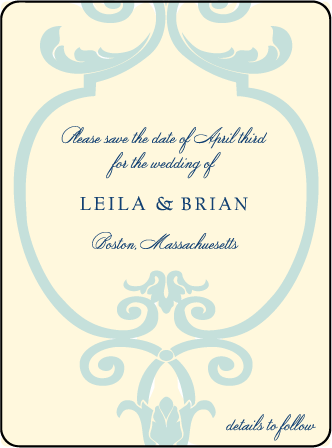 Palais Letterpress Save The Date Design Medium