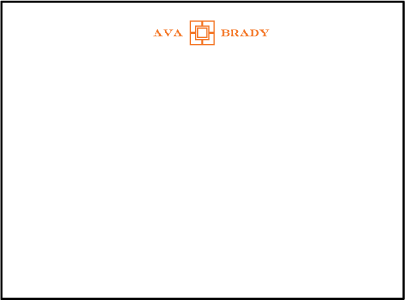 Palmas Letterpress Thank You Card Flat Design Medium