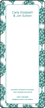 Panache Letterpress Program Tea Design Medium