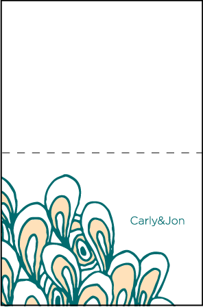 Panache Letterpress Thank You Card Fold Design Medium