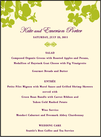 Paradise Letterpress Menu Design Medium