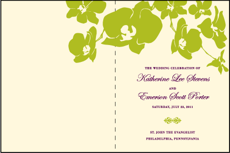 Paradise Letterpress Program Design Medium