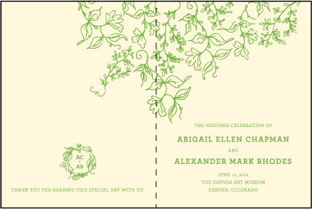 Pastoral Letterpress Program Design Medium