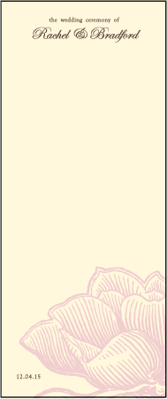 Pavilion Letterpress Program Tea Design Medium