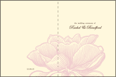 Pavilion Letterpress Program Design Medium