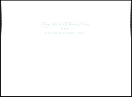 Petaline Letterpress Envelope Design Medium