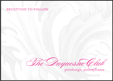 Plume Letterpress Reception Design Medium