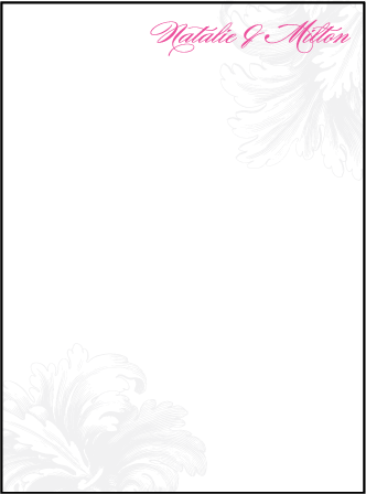 Plume Letterpress Thank You Card Flat Design Medium