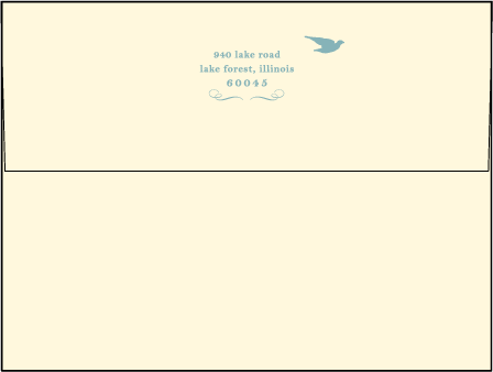 Pochoir Letterpress Envelope Design Medium