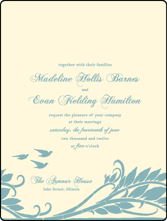 Pochoir Letterpress Invitation Design Medium