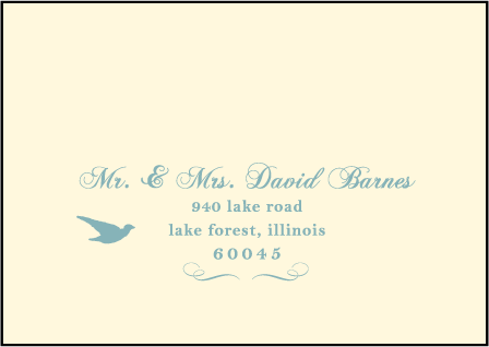 Pochoir Letterpress Reply Envelope Design Medium