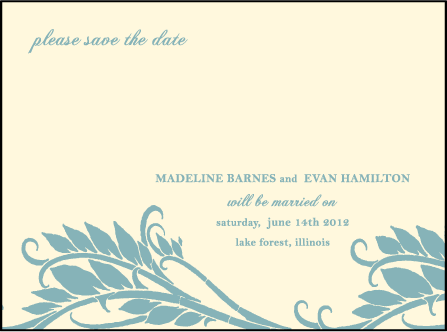Pochoir Letterpress Save The Date Design Medium