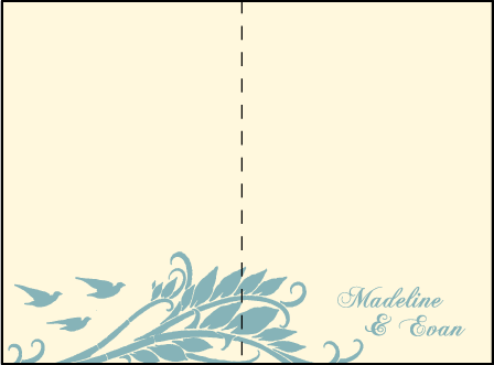 Pochoir Letterpress Thank You Card Fold Design Medium