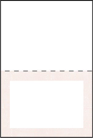 Polka Stripe Letterpress Placecard Fold Design Medium