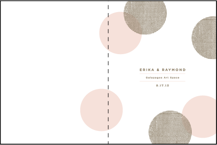 Polka Stripe Letterpress Program Design Medium
