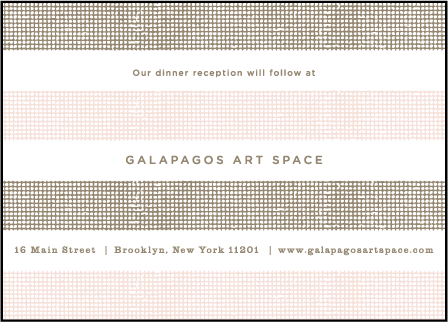 Polka Stripe Letterpress Reception Design Medium